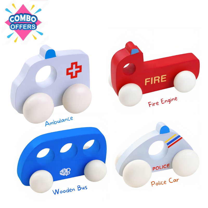 Emergency Vehicles Combo (Pack Of 4)